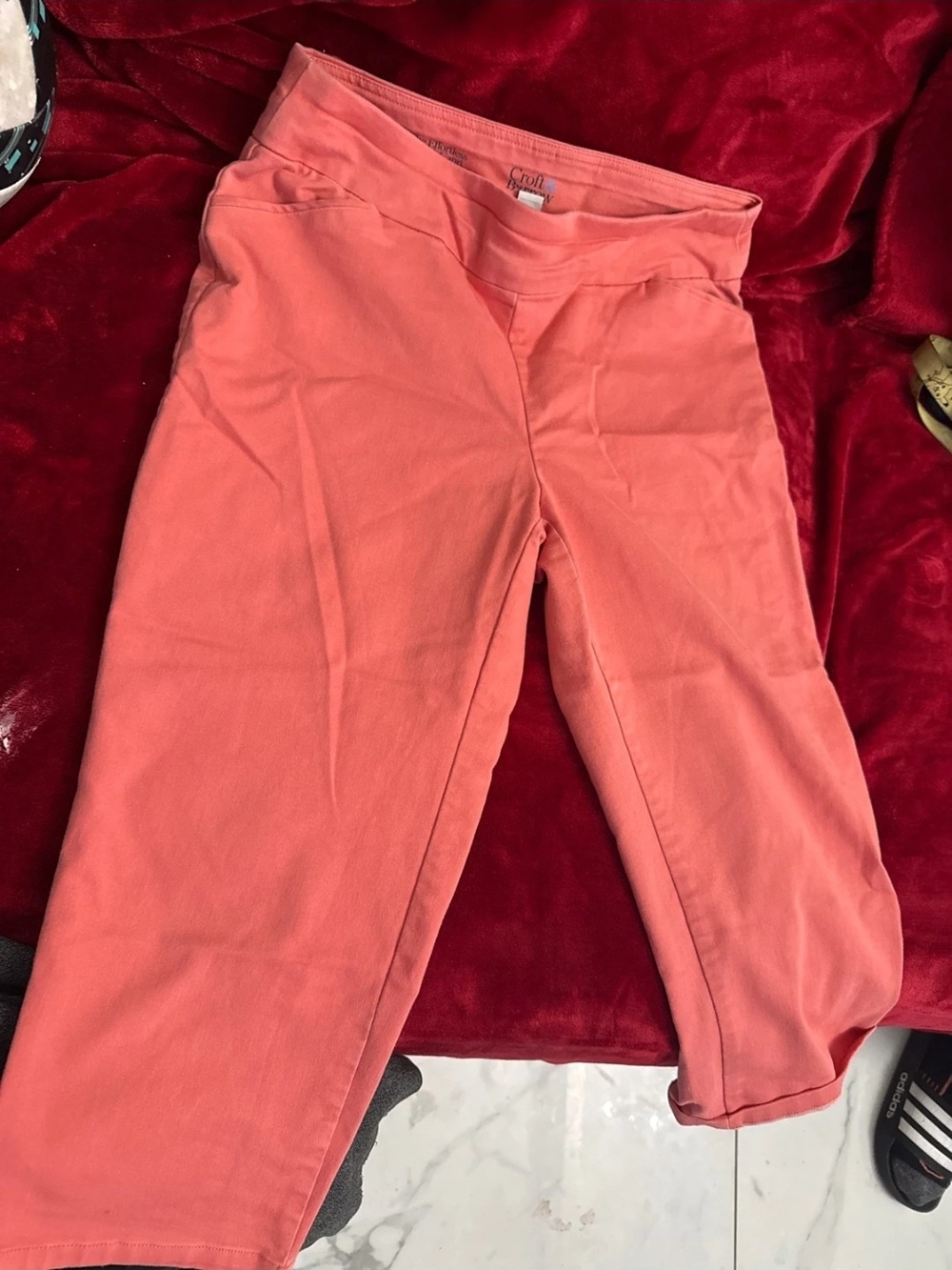croft & barrow Coral Stretch Capri 4-6